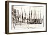 Boats Alongside Billingsgate, London, 1859-James Abbott McNeill Whistler-Framed Giclee Print