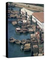 Boats and Barges Along the Waterfront of the Docks in Karachi, Pakistan-Harding Robert-Stretched Canvas