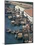 Boats and Barges Along the Waterfront of the Docks in Karachi, Pakistan-Harding Robert-Mounted Photographic Print