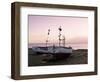 Boats and Beach at Dawn, Aldeburgh, Suffolk, England, United Kingdom-Lee Frost-Framed Photographic Print