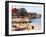 Boats and Beachgoers on the Beaches of Dakar, Senegal-Janis Miglavs-Framed Premium Photographic Print