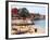 Boats and Beachgoers on the Beaches of Dakar, Senegal-Janis Miglavs-Framed Photographic Print