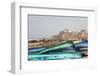 Boats and City Walls, Essaouira, Morocco-Peter Adams-Framed Photographic Print