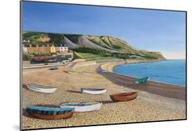 Boats and Cove Cottages, 2006-Liz Wright-Mounted Giclee Print