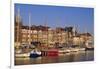 Boats and Harbour, Ostend, Belgium-Jenny Pate-Framed Photographic Print