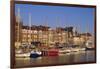 Boats and Harbour, Ostend, Belgium-Jenny Pate-Framed Photographic Print