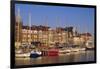 Boats and Harbour, Ostend, Belgium-Jenny Pate-Framed Photographic Print