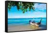 Boats and Islands in Andaman Sea Thailand-Vitaliy Pakhnyushchyy-Framed Stretched Canvas