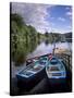 Boats and Lake, Pitlochry, Perth and Kinross, Central Scotland, Scotland, United Kingdom, Europe-Patrick Dieudonne-Stretched Canvas