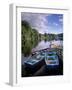 Boats and Lake, Pitlochry, Perth and Kinross, Central Scotland, Scotland, United Kingdom, Europe-Patrick Dieudonne-Framed Photographic Print