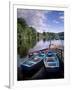 Boats and Lake, Pitlochry, Perth and Kinross, Central Scotland, Scotland, United Kingdom, Europe-Patrick Dieudonne-Framed Photographic Print