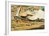 Boats and Logs-Tito Conti-Framed Giclee Print