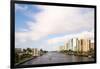 Boats and modern buildings on the Intracoastal Waterway in Fort Lauderdale, Broward County, Flor...-null-Framed Photographic Print