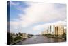 Boats and modern buildings on the Intracoastal Waterway in Fort Lauderdale, Broward County, Flor...-null-Stretched Canvas