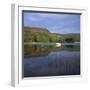 Boats and Reflections, Coniston Water, Lake District National Park, Cumbria, England, UK-Roy Rainford-Framed Photographic Print