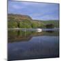 Boats and Reflections, Coniston Water, Lake District National Park, Cumbria, England, UK-Roy Rainford-Mounted Photographic Print