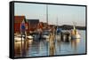 Boats and Timber Houses, Grebbestad, Bohuslan Region, West Coast, Sweden, Scandinavia, Europe-Yadid Levy-Framed Stretched Canvas