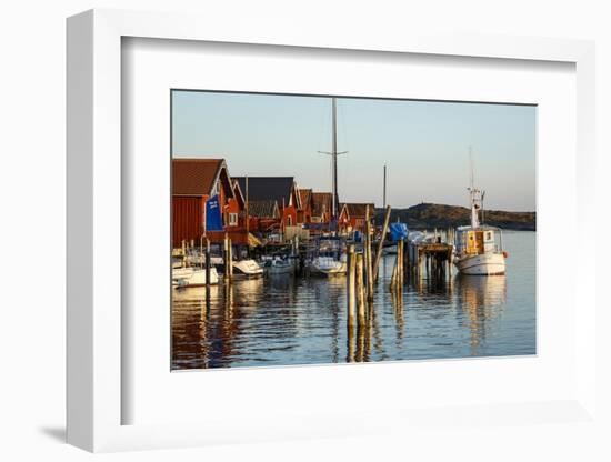 Boats and Timber Houses, Grebbestad, Bohuslan Region, West Coast, Sweden, Scandinavia, Europe-Yadid Levy-Framed Photographic Print