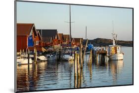 Boats and Timber Houses, Grebbestad, Bohuslan Region, West Coast, Sweden, Scandinavia, Europe-Yadid Levy-Mounted Photographic Print