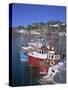 Boats and Waterfront, Mccaig's Tower on Hill, Oban, Argyll, Strathclyde, Scotland, UK, Europe-Geoff Renner-Stretched Canvas