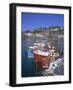 Boats and Waterfront, Mccaig's Tower on Hill, Oban, Argyll, Strathclyde, Scotland, UK, Europe-Geoff Renner-Framed Photographic Print