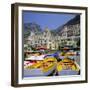 Boats and Waterfront, Positano, Costiera Amalfitana (Amalfi Coast), Campania, Italy-Roy Rainford-Framed Photographic Print