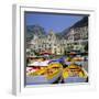 Boats and Waterfront, Positano, Costiera Amalfitana (Amalfi Coast), Campania, Italy-Roy Rainford-Framed Photographic Print