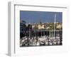 Boats and Yachts in the Harbour and Cliffs Beyond, Dieppe, Haute Normandie, France-Thouvenin Guy-Framed Photographic Print