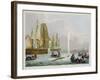 Boats Approaching a Whale, Engraved by Matthew Dubourg-John Heaviside Clark-Framed Giclee Print