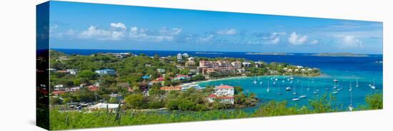 Boats at a Harbor, Cruz Bay, St. John, Us Virgin Islands-null-Stretched Canvas