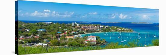 Boats at a Harbor, Cruz Bay, St. John, Us Virgin Islands-null-Stretched Canvas