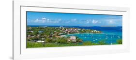 Boats at a Harbor, Cruz Bay, St. John, Us Virgin Islands-null-Framed Photographic Print