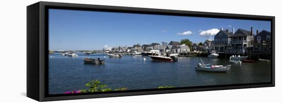 Boats at a Harbor, Nantucket, Massachusetts, USA-null-Framed Stretched Canvas