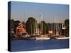 Boats at a Harbor, Parnu Yacht Club, Parnu, Estonia-null-Stretched Canvas