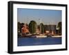 Boats at a Harbor, Parnu Yacht Club, Parnu, Estonia-null-Framed Photographic Print