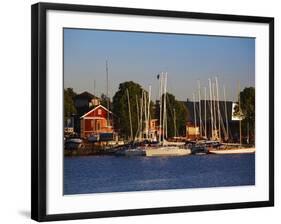 Boats at a Harbor, Parnu Yacht Club, Parnu, Estonia-null-Framed Photographic Print