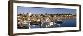 Boats at a Harbor, Provincetown, Cape Cod, Barnstable County, Massachusetts, USA-null-Framed Photographic Print