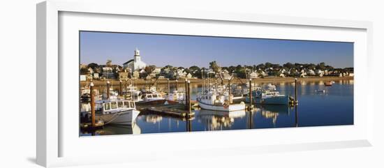 Boats at a Harbor, Provincetown, Cape Cod, Barnstable County, Massachusetts, USA-null-Framed Photographic Print