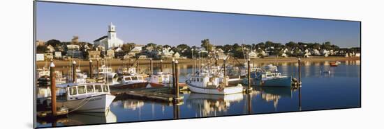Boats at a Harbor, Provincetown, Cape Cod, Barnstable County, Massachusetts, USA-null-Mounted Photographic Print