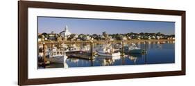 Boats at a Harbor, Provincetown, Cape Cod, Barnstable County, Massachusetts, USA-null-Framed Photographic Print