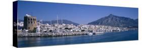 Boats at a Harbor, Puerto Banus, Marbella, Costa Del Sol, Andalusia, Spain-null-Stretched Canvas