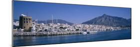 Boats at a Harbor, Puerto Banus, Marbella, Costa Del Sol, Andalusia, Spain-null-Mounted Photographic Print