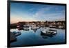 Boats at a harbor, Rockport Harbor, Rockport, Cape Ann, Essex County, Massachusetts, USA-null-Framed Photographic Print