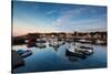 Boats at a harbor, Rockport Harbor, Rockport, Cape Ann, Essex County, Massachusetts, USA-null-Stretched Canvas