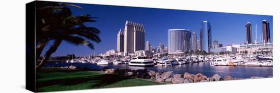 Boats at a Harbor, San Diego, California, USA 2010-null-Stretched Canvas