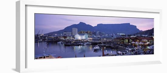 Boats at a Harbor, Victoria and Alfred Waterfront, Table Mountain, Cape Town-null-Framed Photographic Print