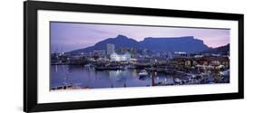 Boats at a Harbor, Victoria and Alfred Waterfront, Table Mountain, Cape Town-null-Framed Photographic Print