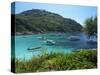 Boats at Anchor, Koh Racha Yai, Thailand, Southeast Asia-Ken Gillham-Stretched Canvas