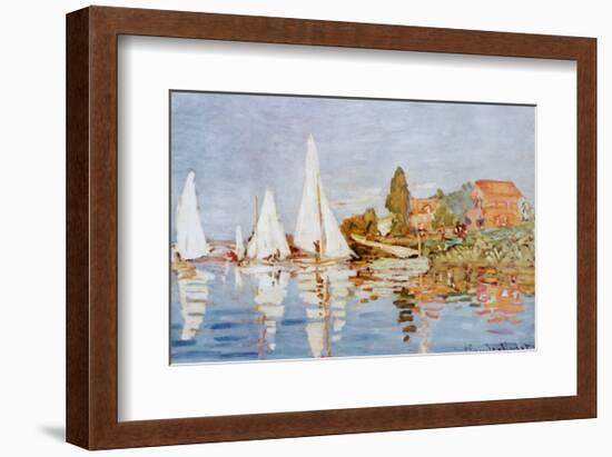 Boats at Argenteuil-Claude Monet-Framed Art Print