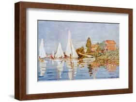 Boats at Argenteuil-Claude Monet-Framed Art Print